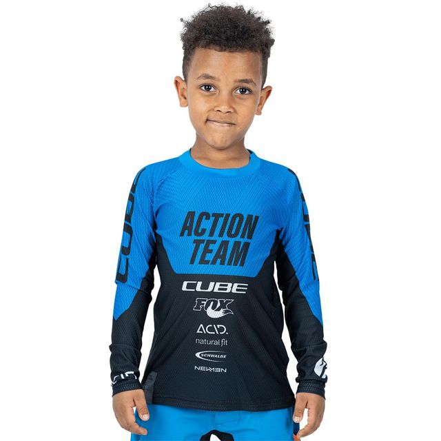 CUBE Junior X Actionteam pitkähihainen ajopaita nuorille